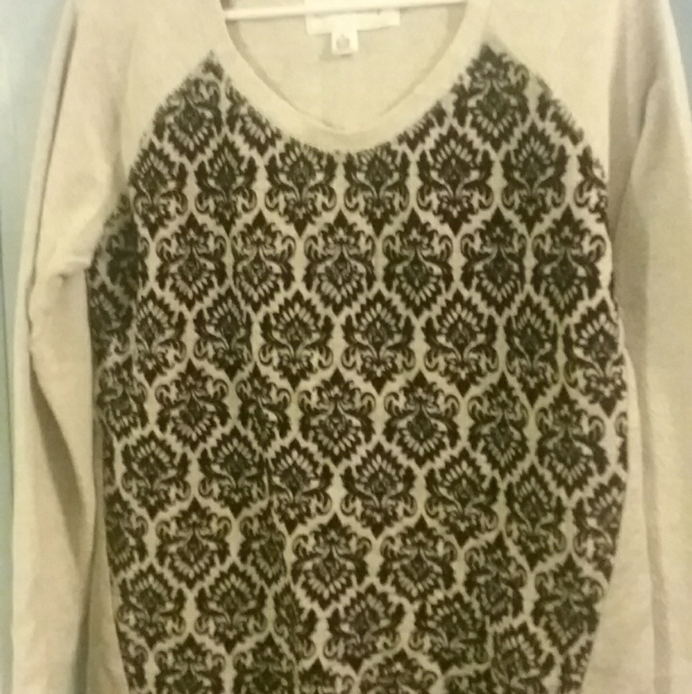 Black velvet embellished sweatshirt
